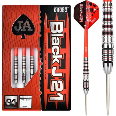 One80 – Black J21 04 25g Darts – 90% Tungsten